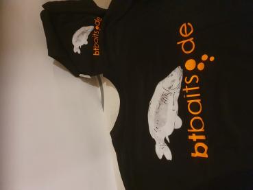 Bt Baits T-Shirt Black/Neon Orange  Größe XL